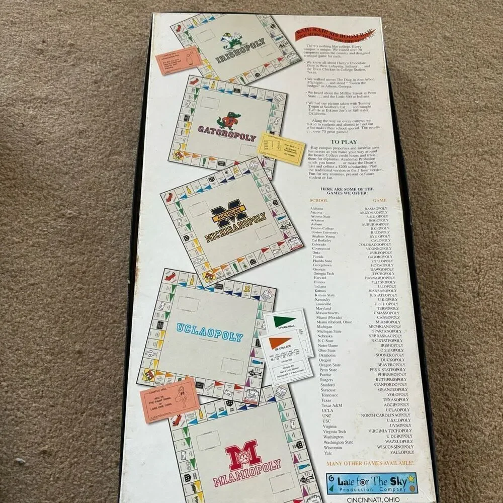 Late For The Sky penn stateopoly